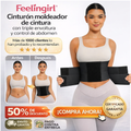 Feelingirl® Cinturón moldeador de cintura con triple envoltura y control de abdomen INCLUYE GEL REDUCTOR