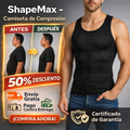 ShapeMax™ Camiseta Moldeadora Abdomen Plano al instante